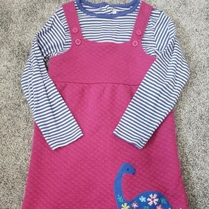 JoJo Maman Bebe Pinafore & LS
